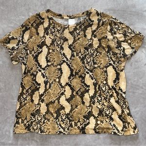 SNAKESKIN H&M TOP